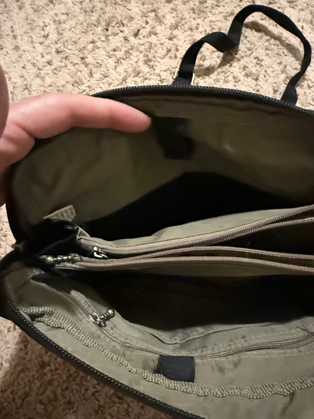 Baggallini Black Crossbody Nylon Organizer Bag - Picture 3 of 8